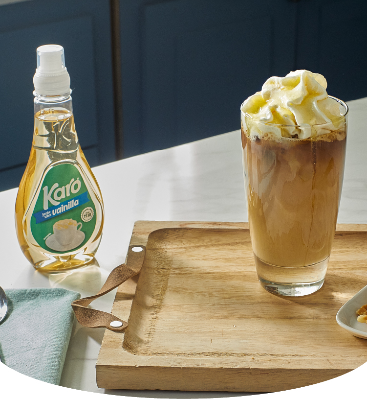 Honey Latte helado con Karo® Vainilla