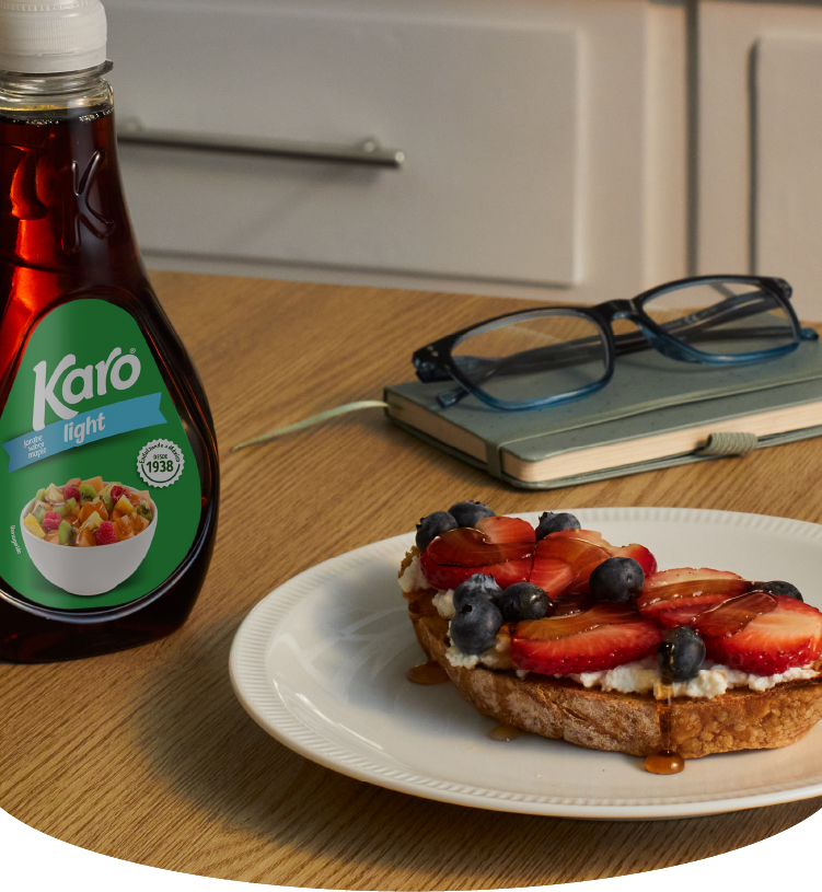 Toast con ricotta y Karo® Maple Light